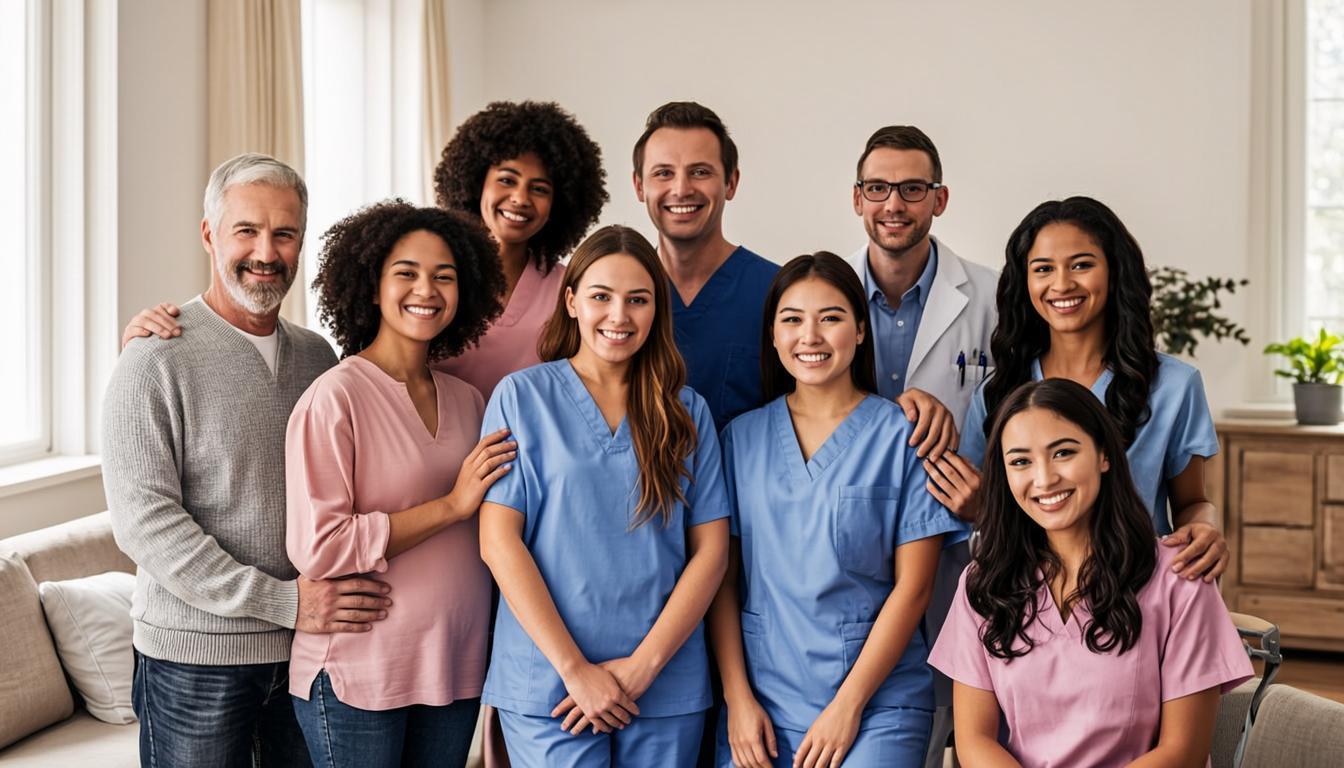 Care team working together